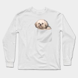 Pocket Shih Tzu Long Sleeve T-Shirt